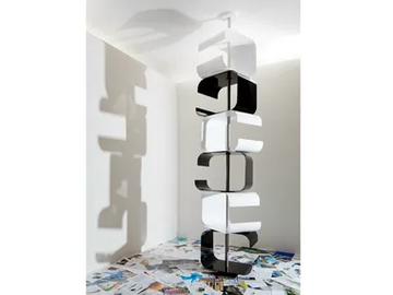 TICO BIG - Sectional floor-ceiling mounted bookcase by ZAVA