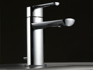 TANGO - Countertop steel washbasin mixer by ZAZZERI