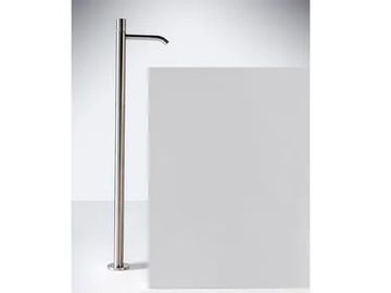Z316_SH - Floor standing single handle 1 hole stainless steel washbasin tap by ZAZZERI