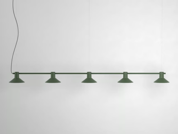 COMPOSE RAILS LINEAR - LED die cast aluminium pendant lamp by Zero