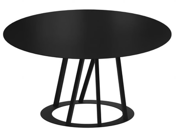 BIG IRONY - Round painted metal table by Zeus