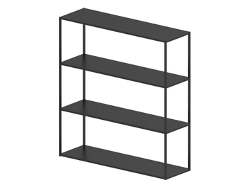 EASY IRONY CONSOLE - Open sectional metal bookcase by Zeus