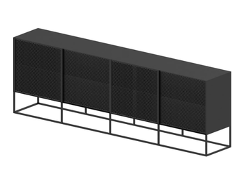 ISOTTA - Metal sideboard with sliding doors by Zeus