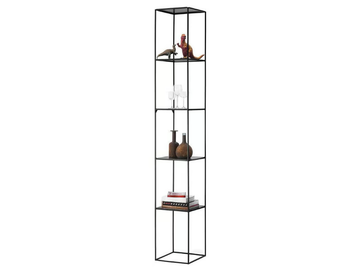 SLIM IRONY COLUMN - Painted metal shelving unit by Zeus