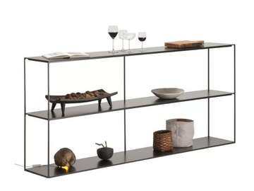SLIM IRONY - Painted metal shelving unit by Zeus