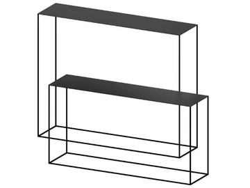 SLIM IRONY - Rectangular painted metal console table by Zeus