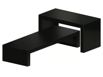 SMALL IRONY - Rectangular plate coffee table by Zeus