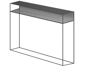 TRISTANO - Rectangular painted metal console table by Zeus