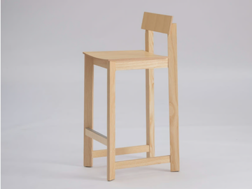 CANDID - High ash stool with footrest by Zilio A&C
