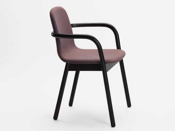 HUG - Fabric chair with armrests by Zilio A&C