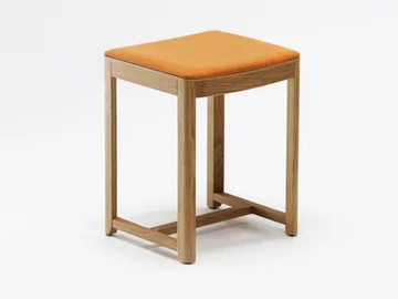 SELERI - Low upholstered stool by Zilio A&C