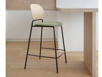UPON - Stackable stool with back by Zilio A&C