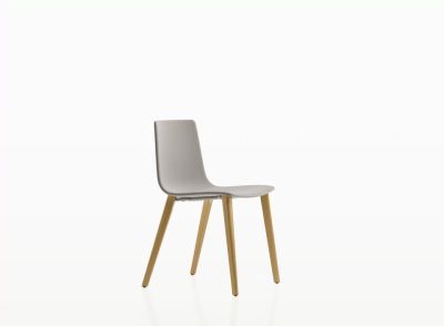 Slim chair wood soft L