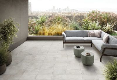 STREET SILVER - Porcelain stoneware wall/floor tiles with concrete effect _ CERAMICHE KEOPE