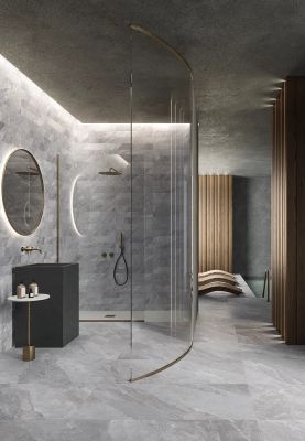 UBIK GREY - Indoor/outdoor porcelain stoneware flooring with stone effect _ CERAMICHE KEOPE