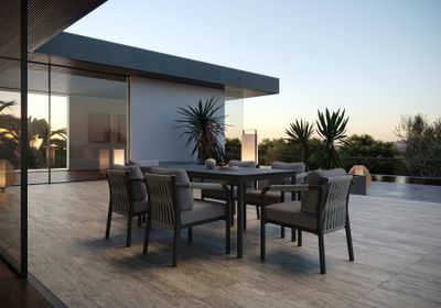 LORVAIN-nightfall DINING SET FOR 6