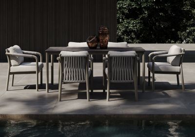 LORVAIN-silver DINING SET FOR 6