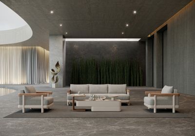 ALVO-bisque LOUNGE SET