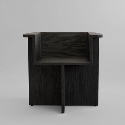 Brutus Dining Chair - Coffee Black Oak