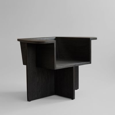 Brutus Lounge Chair - Coffee Black Oak