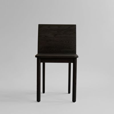 Brutus Slim Dining Chair - Coffee Black Oak