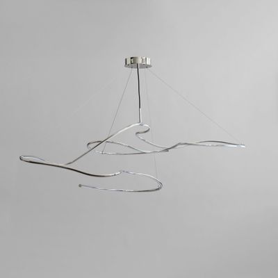 Ghost Chandelier, Big - Chrome (5m)