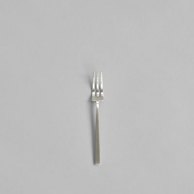Kogei Dessert Fork - Brushed Steel