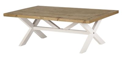 Byron Cross Leg Coffee Table with Timber Tops | Reclaimed Pine