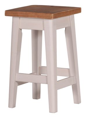 Byron Timber Top Stool With Rustic Tawny Stain | 1825 Interiors
