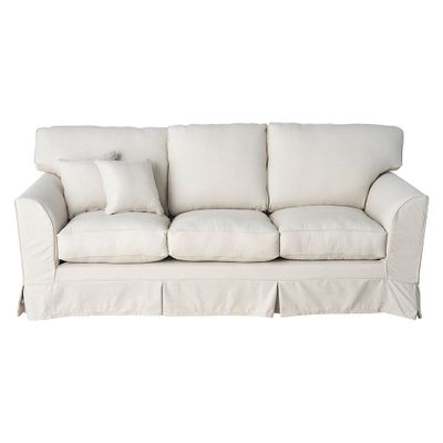 Melrose 3 Seater Fabric Sofa with Washable Slip Cover