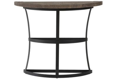 Newcastle Half Round Wooden Console Table | Reclaimed Pine
