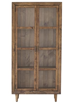 Oslo Display Cabinet With Four Handy Shelves And Glass Doors
