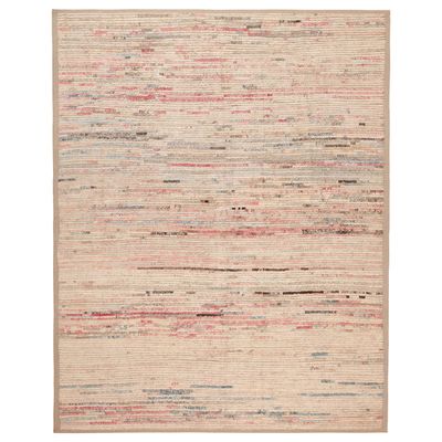 Cream Zameen Mid Century Modern Rug