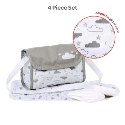 Adora Bab Doll Diaper Bag in Gender Neutral Twinkle Stars Design