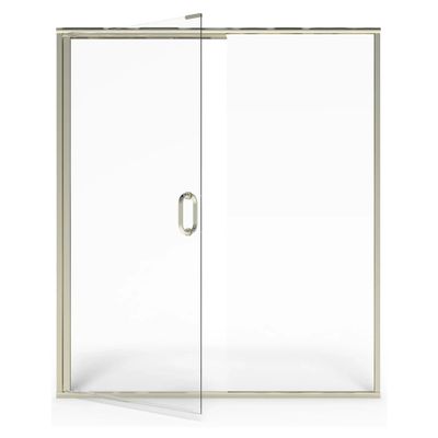 48 x 76-Inch Height Semi-Frameless Swing Door With Panel