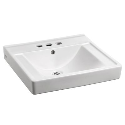 Decorum Wall-Hung EverClean Sink With 4-Inch Centerset