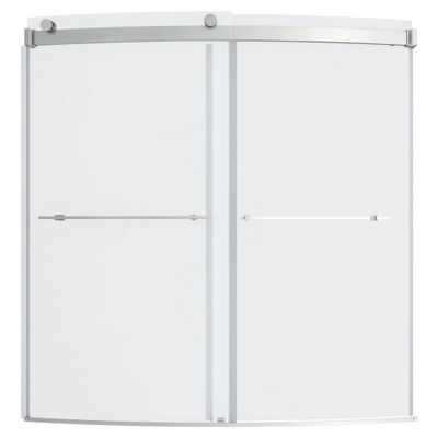 Elevate 60 In. x 60 In. Curved Barn-Style Tub Door