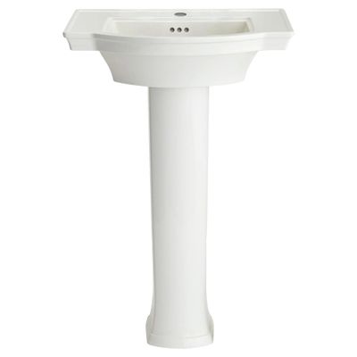 Estate Center Hole Only Pedestal Sink Top and Leg Combination