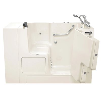 Gelcoat Premium Series 32 x 52 -Inch Walk-in Tub With Whirlpool System - Right-Hand Drain