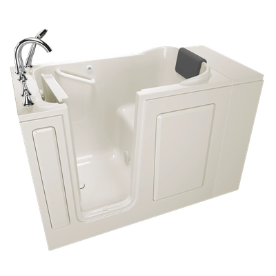 Gelcoat Premium Series 48x28 Inch Soaking Walk-In Bathtub - Left Hand Door and Drain