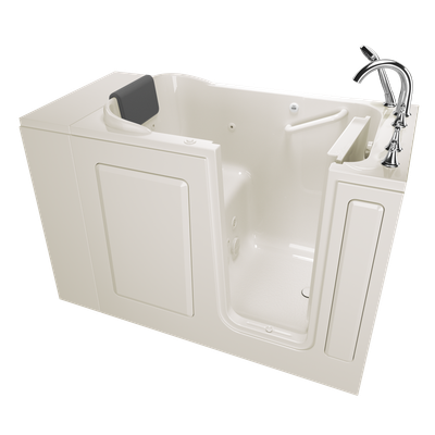 Gelcoat Premium Series 48x28 Inch Walk-In Bathtub with Jet Massage System - Right Hand Door and Drain