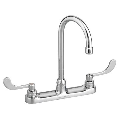 Monterrey® Top Mount Kitchen Faucet With Gooseneck Spout and Wrist Blade Handles 1.5 gpm/5.7 L/min
