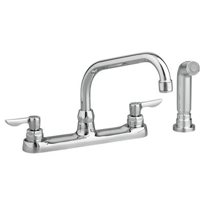 Monterrey® Top Mount Kitchen Faucet With Tubular Spout and Lever Handles 1.5 gpm/5.7 Lpf With Spray