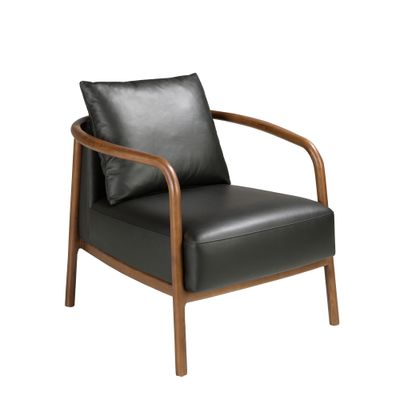 Armchair leather black