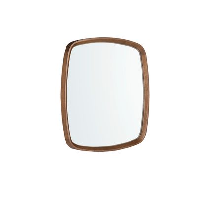Mirror pared cuadrado walnut