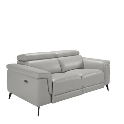 Sofa 2 seater upholstered leather with mecanismos reclining