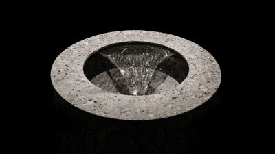 Anima liquida Floor-standing round washbasin
