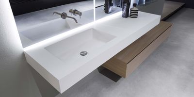 Nido washbasin integrated in the top