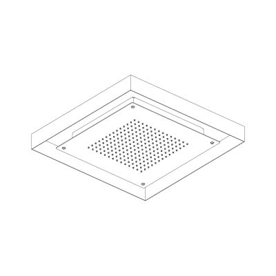 Soffione a incasso a controsoffitto 520×520 mm