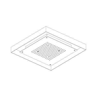 Soffione a incasso a controsoffitto 520×520 mm